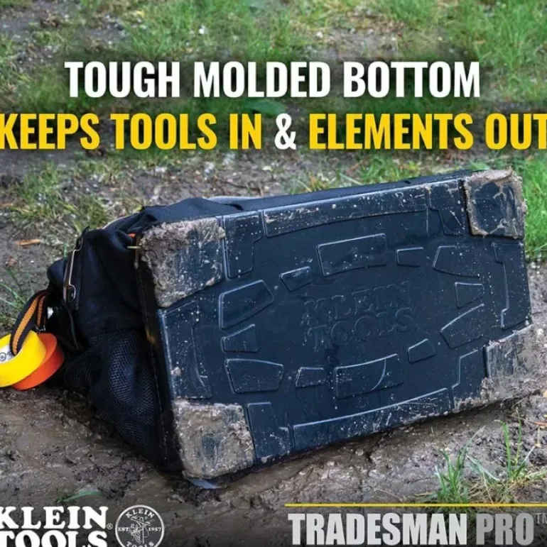 Klein Tools 55469 Tool Bag, Tradesman Pro Wide-Open Tool Bag, 42 Pockets, 16-Inch - One-stop shop for professional tools and equipment.