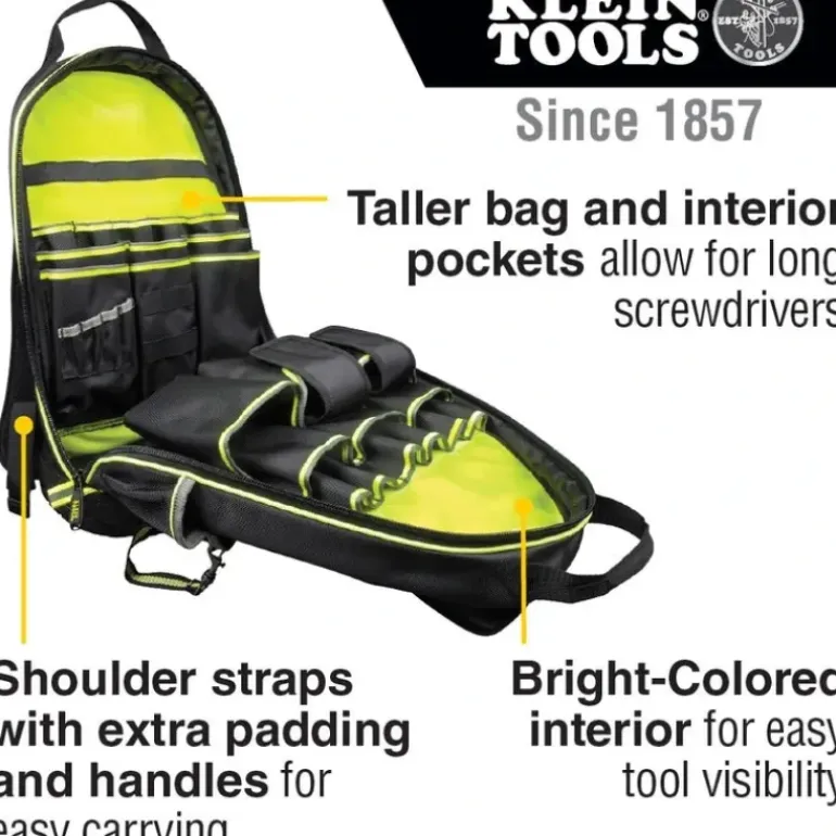 Klein Tools 55597 Tradesman Pro High Visibility Backpack - One-stop shop for professional tools and equipment.