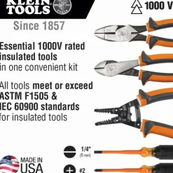 Klein Tools 94130 1000V Insulated Tool Kit, 5-Piece - One-stop shop for professional tools and equipment.