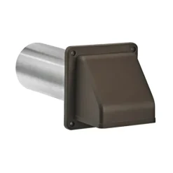 Lambro 222B 3 Inch Brown Plastic Exhaust Wall Hood Vent – 11 Inch Pipe - One-stop shop for professional tools and equipment.