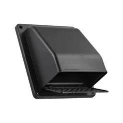 Lambro 389BL 8 Inch Black Plastic Wall Exhaust Or Air Intake Vent – Hinged Screen – (Removable Damper) - One-stop shop for professional tools and equipment.