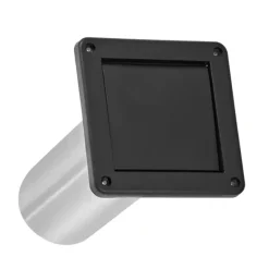 Lambro 1422BLTP 4 Inch Black Plastic Wall Exhaust Single Flap Vent – 11 Inch Pipe - One-stop shop for professional tools and equipment.