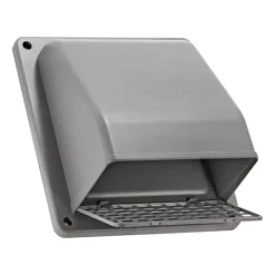 Lambro 351GR 6 Inch Gray Plastic Wall Exhaust Or Air Intake Vent – Hinged Screen – (Removable Damper) - One-stop shop for professional tools and equipment.