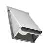Lambro 3460MSNT 6 Inch Aluminum Wall Exhaust Hood Bath Fan Vent – Damper – Wire Mesh Screen – Flush Mount - One-stop shop for professional tools and equipment.