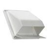 Lambro 389W 8 Inch White Plastic Wall Exhaust Or Air Intake Vent – Hinged Screen – (Removable Damper) - One-stop shop for professional tools and equipment.