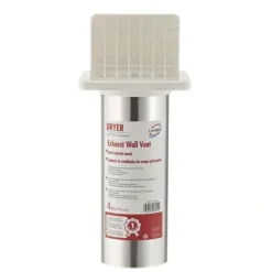 Lambro 224WS 4 Inch White Plastic Exhaust Wall Hood Vent (Retail) - One-stop shop for professional tools and equipment.