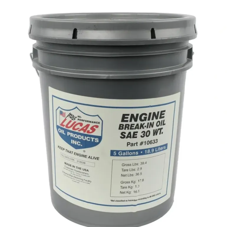 Lucas Oil 10633 SAE 30 Break-In Oil/5 Gallon Pail - One-stop shop for professional tools and equipment.