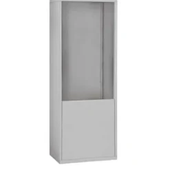 Mailboxes 19974ALM Salsbury Free-Standing Enclosure for #19178-24 and #19178-28 - Recessed Mounted Cell Phone Lockers - Aluminum - One-stop shop for professional tools and equipment.