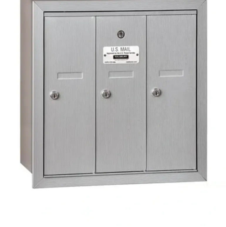 Mailboxes 3507ARP Salsbury Vertical Mailbox (Includes Master Commercial Lock) - 7 Doors - Aluminum - Recessed Mounted - Private Access - One-stop shop for professional tools and equipment.