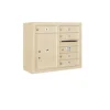 Mailboxes 3806D-05SFU Salsbury 6 Door High Surface Mounted 4C Horizontal Mailbox with 5 Doors and 1 Parcel Locker in Sandstone with USPS Sccess - One-stop shop for professional tools and equipment.