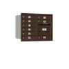 Mailboxes 3706D-09ZRU Salsbury 6 Door High Recessed Mounted 4C Horizontal Mailbox with 9 Doors in Bronze with USPS Zccess - Rear Loading - One-stop shop for professional tools and equipment.