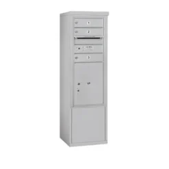 Mailboxes 3910S-03AFU Salsbury 10 Door High Free-Standing 4C Horizontal Mailbox with 3 Doors and 1 Parcel Locker in Aluminum with USPS Access - One-stop shop for professional tools and equipment.