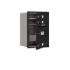 Mailboxes 3711S-09BFP Salsbury 11 Door High Recessed Mounted 4C Horizontal Mailbox with 9 Doors in Black with Private Bccess - Front Loading - One-stop shop for professional tools and equipment.
