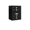 Mailboxes 3806S-04BFP Salsbury 6 Door High Surface Mounted 4C Horizontal Mailbox with 4 Doors in Black with Private Bccess - One-stop shop for professional tools and equipment.
