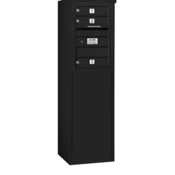 Mailboxes 3906S-03BFU Salsbury 6 Door High Free-Standing 4C Horizontal Mailbox with 3 Doors in Black with USPS Bccess - One-stop shop for professional tools and equipment.