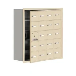 Mailboxes 19158-20SRK Salsbury Recessed Mounted Cell Phone Locker with 20 S Doors (19 usable) in Sandstone - Keyed Locks - One-stop shop for professional tools and equipment.