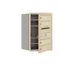 Mailboxes 3706S-04SFP Salsbury 6 Door High Recessed Mounted 4C Horizontal Mailbox with 4 Doors in Sandstone with Private Sccess - Front Loading - One-stop shop for professional tools and equipment.