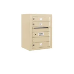 Mailboxes 3806S-03SFP Salsbury 6 Door High Surface Mounted 4C Horizontal Mailbox with 3 Doors in Sandstone with Private Sccess - One-stop shop for professional tools and equipment.