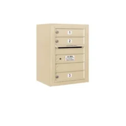 Mailboxes 3806S-04SFU Salsbury 6 Door High Surface Mounted 4C Horizontal Mailbox with 4 Doors in Sandstone with USPS Sccess - One-stop shop for professional tools and equipment.