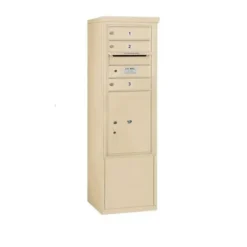Mailboxes 3910S-03SFU Salsbury 10 Door High Free-Standing 4C Horizontal Mailbox with 3 Doors and 1 Parcel Locker in Sandstone with USPS Sccess - One-stop shop for professional tools and equipment.