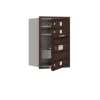 Mailboxes 3706S-03ZFP Salsbury 6 Door High Recessed Mounted 4C Horizontal Mailbox with 3 Doors in Bronze with Private Zccess - Front Loading - One-stop shop for professional tools and equipment.