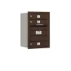 Mailboxes 3706S-03ZRP Salsbury 6 Door High Recessed Mounted 4C Horizontal Mailbox with 3 Doors in Bronze with Private Zccess - Rear Loading - One-stop shop for professional tools and equipment.
