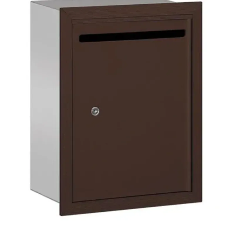 Mailboxes 2245ZP Salsbury Letter Box (Includes Commercial Lock) - Standard - Recessed Mounted - Bronze - Private Zccess - One-stop shop for professional tools and equipment.