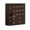 Mailboxes 19158-16ZSK Salsbury Surface Mounted Cell Phone Locker with 12 Z Doors (11 usable) 4 B Doors in Bronze - Keyed Locks - One-stop shop for professional tools and equipment.