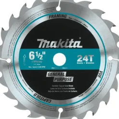 Makita 721107-6A 4‘3/8& 24T Carbide‘Tipped Circular Saw Blade, General Purpose - One-stop shop for professional tools and equipment.