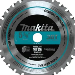 Makita A-96095 5‘7/8& 32T Carbide‘Tipped Saw Blade, Metal/General Purpose - One-stop shop for professional tools and equipment.