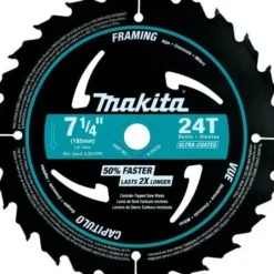 Makita A-94530-10 7‘1/4& 24T Carbide‘Tipped Ultra‘Coated Circular Saw Blade, Framing, 10/pk - One-stop shop for professional tools and equipment.