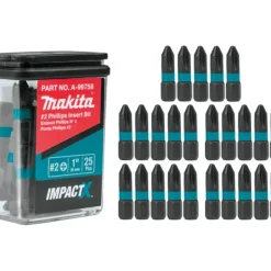 Makita A-99758 ImpactX, #2 Phillips 1³ Insert Bit, 25/pk - One-stop shop for professional tools and equipment.