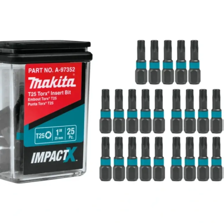 Makita A-97352 ImpactX, T25 Torx® 1³ Insert Bit, 25/pk - One-stop shop for professional tools and equipment.