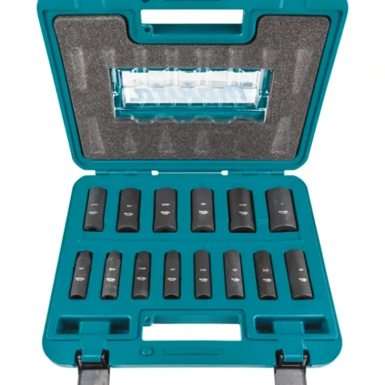Makita A-99655 14 Pc. 3/8& Drive Deep Well SAE Impact Socket Set - One-stop shop for professional tools and equipment.