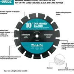 Makita B-69652 10& Diamond Blade, Segmented, Dual Purpose - One-stop shop for professional tools and equipment.