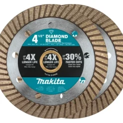 Makita B-69705 4‘1/2& Diamond Blade, Turbo, General Purpose, 2/pk - One-stop shop for professional tools and equipment.