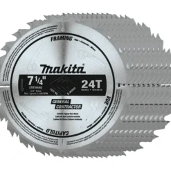 Makita D-45989-10 7‘1/4& 24T Carbide‘Tipped Circular Saw Blade, Framing/General Purpose, 10/pk - One-stop shop for professional tools and equipment.