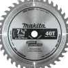 Makita D-67044 7‘1/4& 40T Carbide‘Tipped Circular Saw Blade, Fine Crosscutting - One-stop shop for professional tools and equipment.