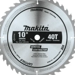 Makita D-65458 10& 40T Polished Miter Saw Blade, General Purpose - One-stop shop for professional tools and equipment.