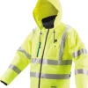 Makita DCJ206ZL 18V LXT® Lithium‘Ion Cordless High Visibility Heated Jacket, Jacket Only (L) - One-stop shop for professional tools and equipment.