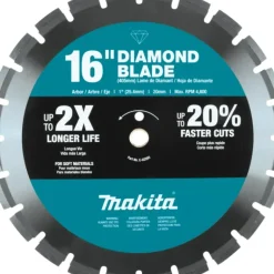 Makita E-02593 16& Diamond Blade Segmented, Soft Material - One-stop shop for professional tools and equipment.