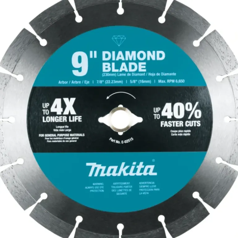 Makita E-02515 9& Diamond Blade, Segmented, General Purpose - One-stop shop for professional tools and equipment.
