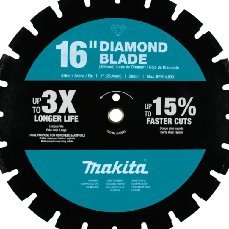Makita E-02543 16& Diamond Blade, Segmented, Dual Purpose - One-stop shop for professional tools and equipment.