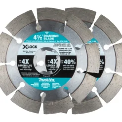 Makita E-07200 X‘LOCK 4‘1/2& Segmented Diamond Blade for Masonry Cutting, 2/pk - One-stop shop for professional tools and equipment.