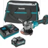 Makita GAG01M1 40V max XGT® Brushless Cordless 4‘1/2 / 5& Angle Grinder Kit, with Electric Brake (4.0Ah) - One-stop shop for professional tools and equipment.