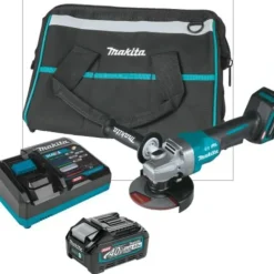 Makita GAG03M1 40V max XGT® Brushless Cordless 4‘1/2 / 5& Paddle Switch Angle Grinder Kit, with Electric Brake (4.0Ah) - One-stop shop for professional tools and equipment.