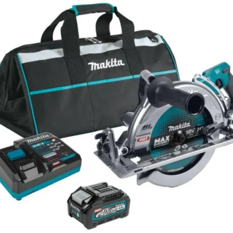 Makita GSR02M1 40V max XGT® Brushless Cordless Rear Handle 10‘1/4& Circular Saw Kit, AWS® Capable (4.0Ah) - One-stop shop for professional tools and equipment.
