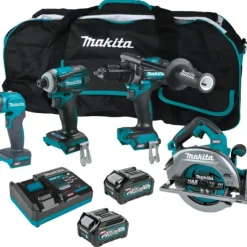 Makita GT400M1D1 40V max XGT® Brushless Cordless 4‘Pc. Combo Kit (2.5Ah/4.0Ah) - One-stop shop for professional tools and equipment.