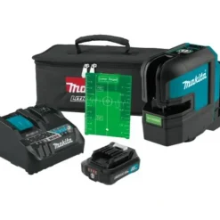 Makita SK105GDNAX 12V max CXT® Lithium‘Ion Cordless Self‘Leveling Cross‘Line Green Beam Laser Kit (2.0Ah) - One-stop shop for professional tools and equipment.