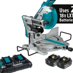 Makita XSL06PT 36V (18V X2) LXT® Brushless 10& Dual‘Bevel Sliding Compound Miter Saw with Laser Kit (5.0Ah) - One-stop shop for professional tools and equipment.